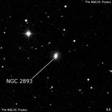 NGC 2893 - спиральная галактика с баром. Описание NGC 2893:, Галактика в созвездии Лев