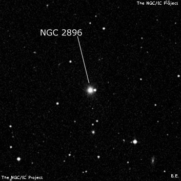 NGC 2896 - спиральная галактика. Описание NGC 2896:, Галактика в созвездии Лев