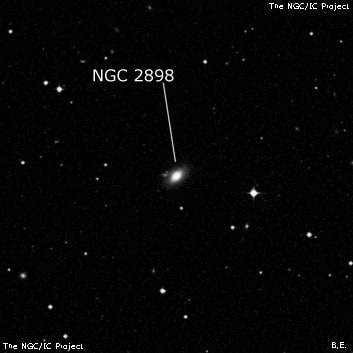 NGC 2898 - линзовидная галактика. Описание NGC 2898:, Галактика в созвездии Гидра