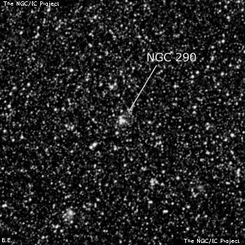 NGC 290 - рассеянное скопление звёзд. Описание NGC 290:, Рассеянное скопление в созвездии Тукан