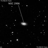 NGC 2906 - спиральная галактика. Описание NGC 2906:, Галактика в созвездии Лев