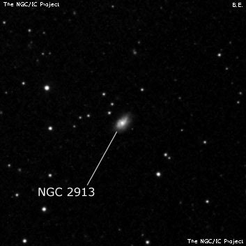 NGC 2913 - спиральная галактика. Описание NGC 2913:, Галактика в созвездии Лев