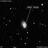 NGC 2916 - спиральная галактика. Описание NGC 2916:, Галактика в созвездии Лев