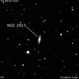 NGC 2917 - линзовидная галактика. Описание NGC 2917:, Галактика в созвездии Гидра