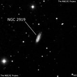 NGC 2919 - спиральная галактика с баром. Описание NGC 2919:, Галактика в созвездии Лев