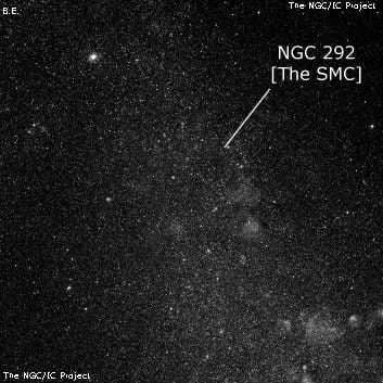 NGC 292 - спиральная галактика с баром. Описание NGC 292:, Галактика в созвездии Тукан