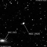 NGC 2920 - спиральная галактика. Описание NGC 2920:, Галактика в созвездии Гидра