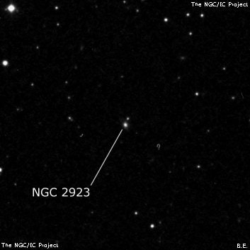 NGC 2923 - галактика. Описание NGC 2923:, Галактика в созвездии Лев