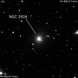 NGC 2924 - эллиптическая галактика. Описание NGC 2924:, Галактика в созвездии Гидра