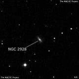 NGC 2928 - спиральная галактика. Описание NGC 2928:, Галактика в созвездии Лев