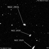 NGC 2931 - галактика. Описание NGC 2931:, Галактика в созвездии Лев