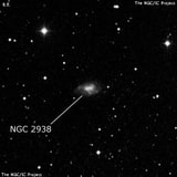 NGC 2938 - спиральная галактика с баром. Описание NGC 2938:, Галактика в созвездии Дракон
