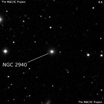 NGC 2940 - галактика. Описание NGC 2940:, Галактика в созвездии Лев