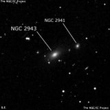 NGC 2943 - эллиптическая галактика. Описание NGC 2943:, Галактика в созвездии Лев
