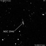 NGC 2946 - спиральная галактика с баром. Описание NGC 2946:, Галактика в созвездии Лев