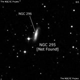 NGC 295 - по указанным Генри Дрейером координатам, объект повторно не найден; . Описание NGC 295:, Галактика в созвездии Рыбы