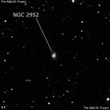 NGC 2952 - спиральная галактика. Описание NGC 2952:, Галактика в созвездии Гидра
