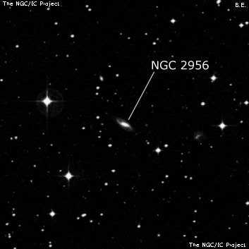NGC 2956 - спиральная галактика. Описание NGC 2956:, Галактика в созвездии Гидра