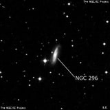 NGC 296 - спиральная галактика с баром. Описание NGC 296:, Галактика в созвездии Рыбы