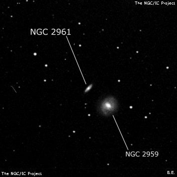 NGC 2961 - спиральная галактика. Описание NGC 2961:, Галактика в созвездии Большая Медведица