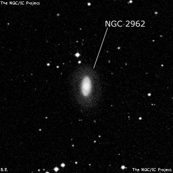 NGC 2962 - спиральная галактика с баром. Описание NGC 2962:, Галактика в созвездии Гидра