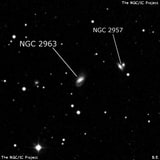 NGC 2963 - спиральная галактика с баром. Описание NGC 2963:, Галактика в созвездии Дракон