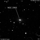 NGC 2965 - линзовидная галактика. Описание NGC 2965:, Галактика в созвездии Малый Лев
