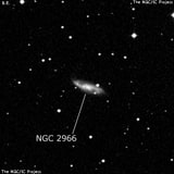 NGC 2966 - спиральная галактика с баром. Описание NGC 2966:, Галактика в созвездии Секстант