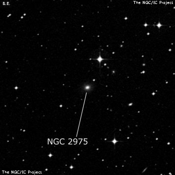 NGC 2975 - галактика. Описание NGC 2975:, Галактика в созвездии Гидра