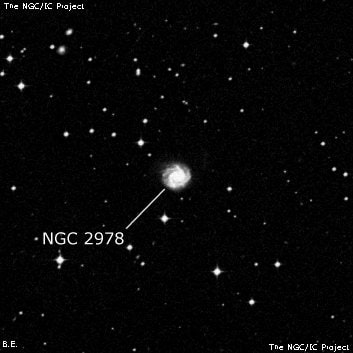 NGC 2978 - галактика. Описание NGC 2978:, Галактика в созвездии Секстант