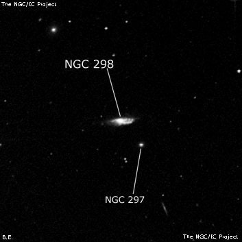 NGC 298 - спиральная галактика. Описание NGC 298:, Галактика в созвездии Кит