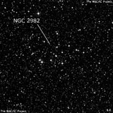 NGC 2982 - рассеянное скопление звёзд. Описание NGC 2982:, Рассеянное скопление в созвездии Паруса