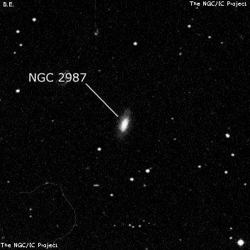 NGC 2987 - галактика. Описание NGC 2987:, Галактика в созвездии Секстант