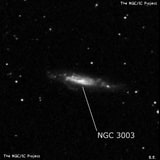 NGC 3003 - спиральная галактика с баром. Описание NGC 3003:, Галактика в созвездии Малый Лев