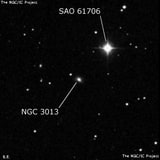 NGC 3013 - спиральная галактика. Описание NGC 3013:, Галактика в созвездии Малый Лев