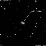NGC 3016 - спиральная галактика. Описание NGC 3016:, Галактика в созвездии Лев