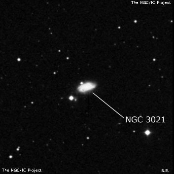 NGC 3021 - галактика. Описание NGC 3021:, Галактика в созвездии Малый Лев