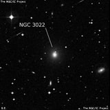 NGC 3022 - линзовидная галактика. Описание NGC 3022:, Галактика в созвездии Секстант