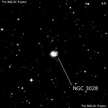 NGC 3028 - спиральная галактика. Описание NGC 3028:, Галактика в созвездии Гидра