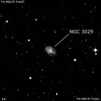 NGC 3029 - спиральная галактика. Описание NGC 3029:, Галактика в созвездии Секстант