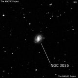 NGC 3035 - спиральная галактика с баром. Описание NGC 3035:, Галактика в созвездии Секстант