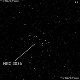 NGC 3036 - рассеянное скопление звёзд. Описание NGC 3036:, Рассеянное скопление в созвездии Киль