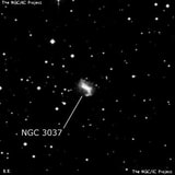 NGC 3037 - спиральная галактика с баром. Описание NGC 3037:, Галактика в созвездии Гидра