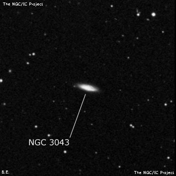 NGC 3043 - спиральная галактика. Описание NGC 3043:, Галактика в созвездии Большая Медведица
