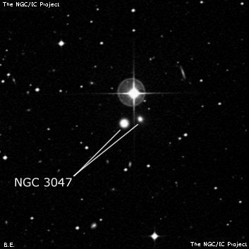 NGC 3047 - галактика. Описание NGC 3047:, Галактика в созвездии Секстант