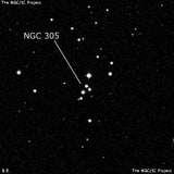 NGC 305 - группа звёзд. Описание NGC 305:, Объект глубокого космоса в созвездии Рыбы