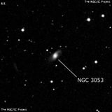 NGC 3053 - спиральная галактика с баром. Описание NGC 3053:, Галактика в созвездии Лев