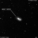NGC 3055 - спиральная галактика с баром. Описание NGC 3055:, Галактика в созвездии Секстант