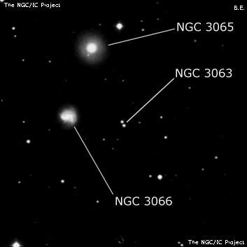 NGC 3063 - две звезды. Описание NGC 3063:, Двойная звезда в созвездии Большая Медведица
