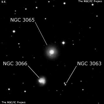 NGC 3065 - линзовидная галактика. Описание NGC 3065:, Галактика в созвездии Большая Медведица